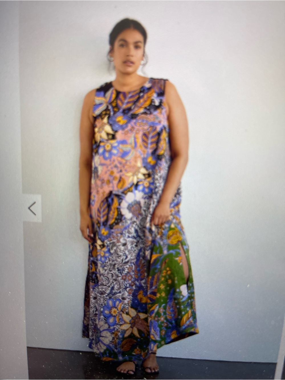 NWOT Anthropologie Alanna sleeveless maxi dress  paisley floral print